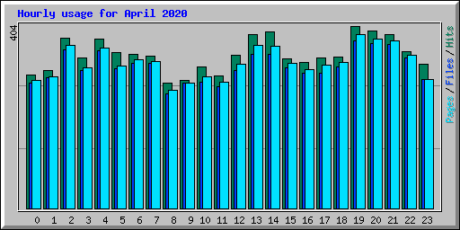 Hourly usage for April 2020